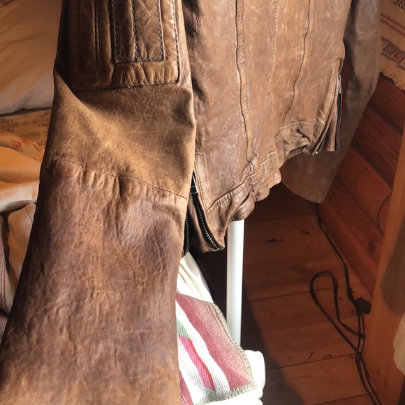 All Saints Vintage Leather Jacket - Picture 14 of 14